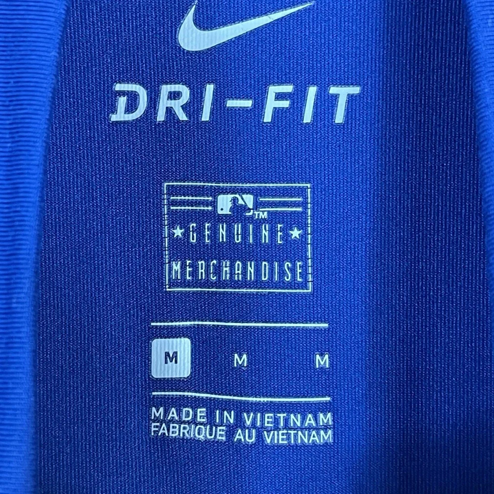 Nike Sweater Mens Medium Blue Chicago Cubs Royal‎ Element 1/2 Zip Performance